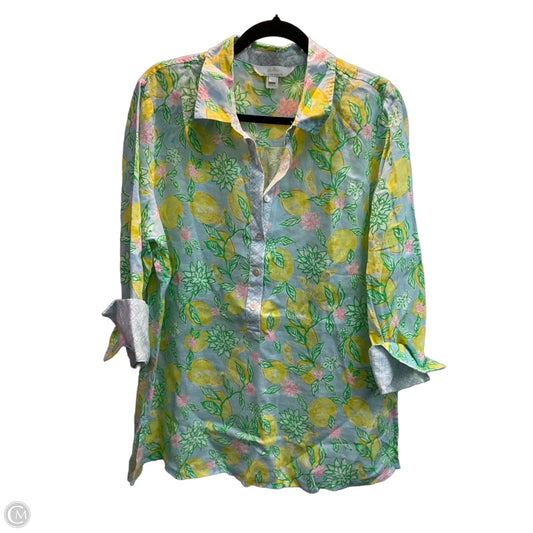 Blouse Designer By Lilly Pulitzer In Multi-colored, Size: Xl