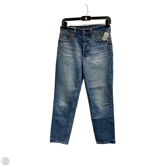 Jeans Straight By Gap In Blue Denim, Size: 2