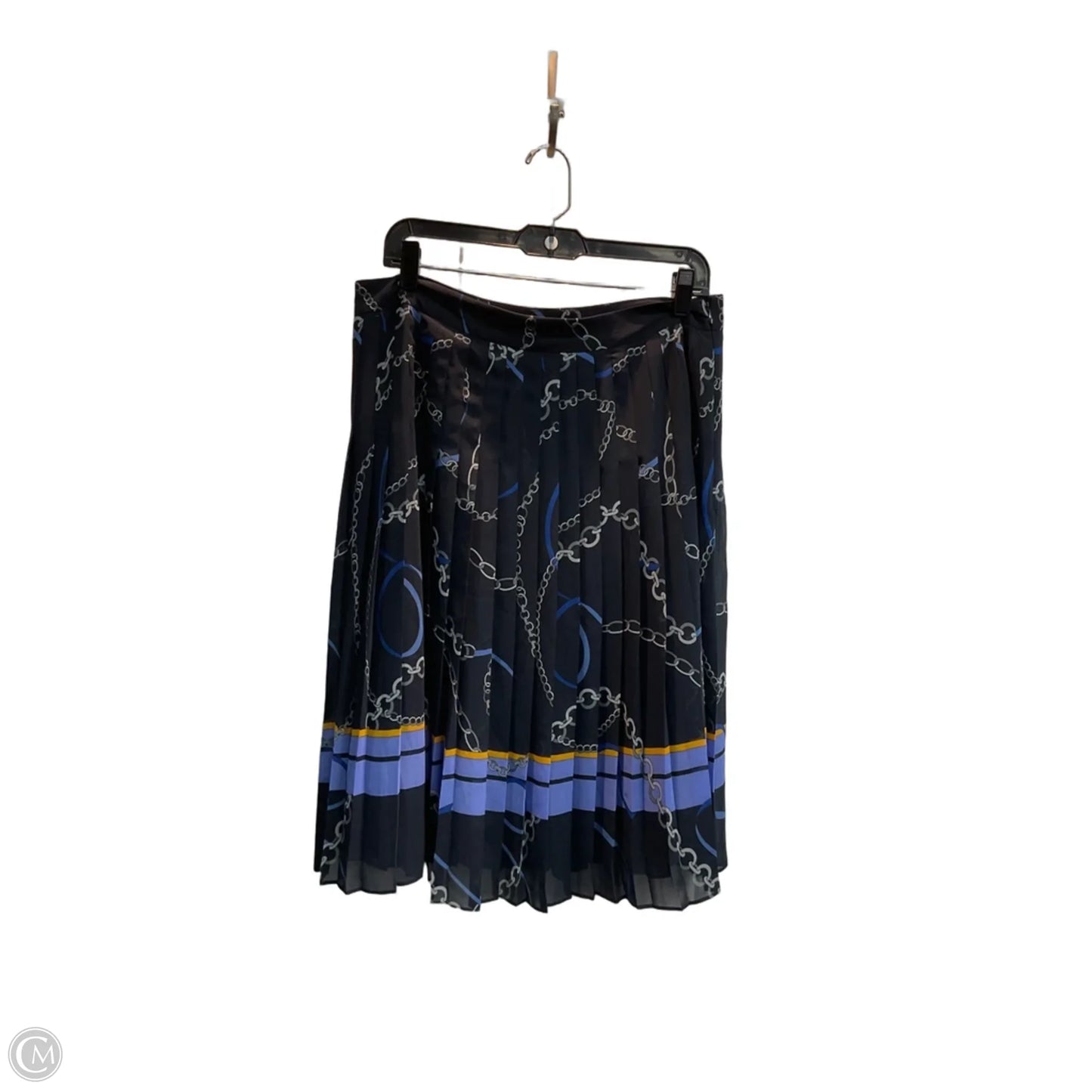 Skirt Midi By Ann Taylor In Nautical Print, Size: 12