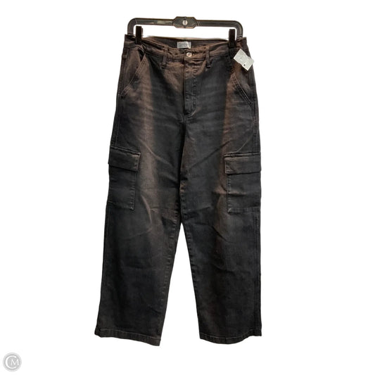Jeans Wide Leg By Jessica Simpson In Black Denim, Size: 8