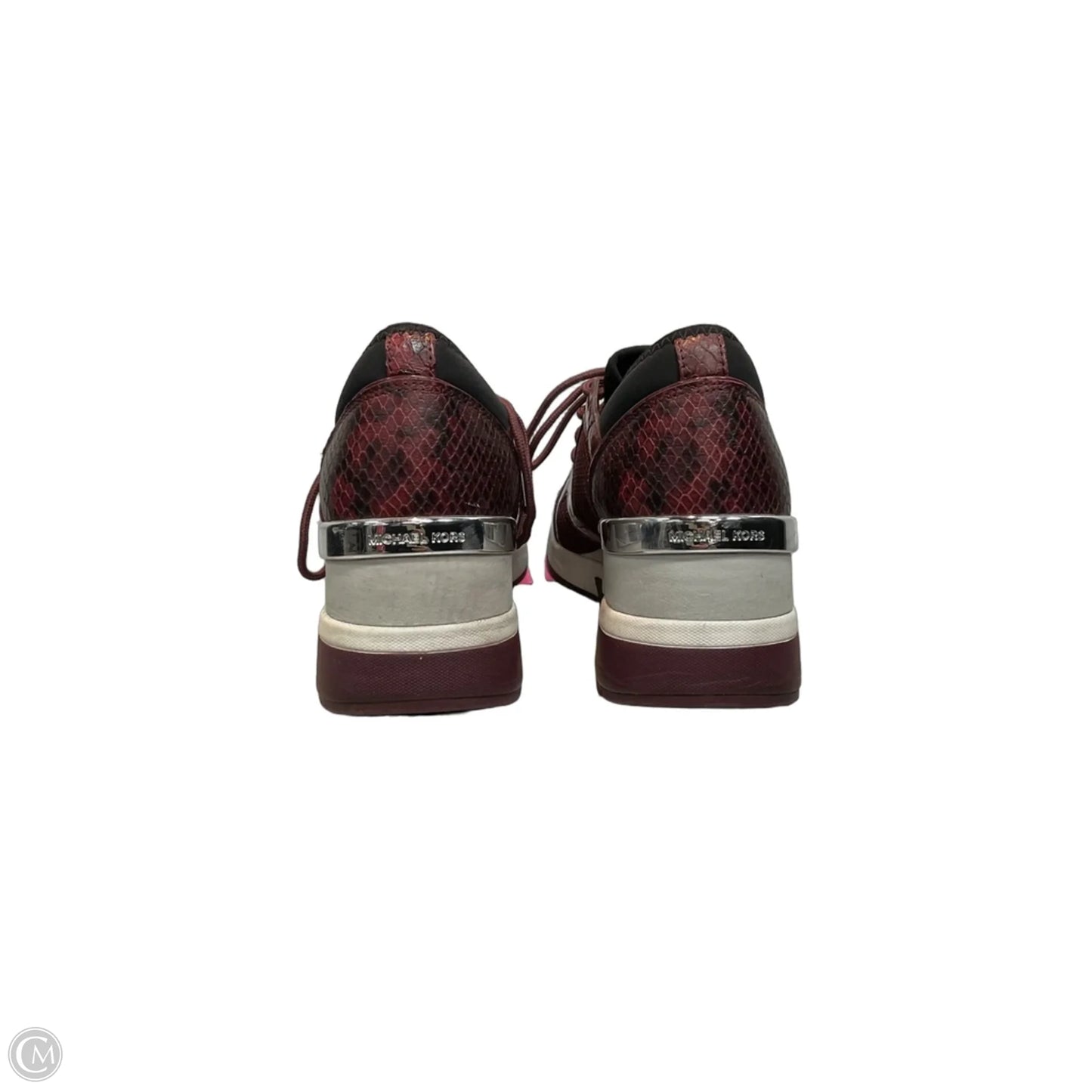 Shoes Sneakers By Michael By Michael Kors In Maroon, Size: 9