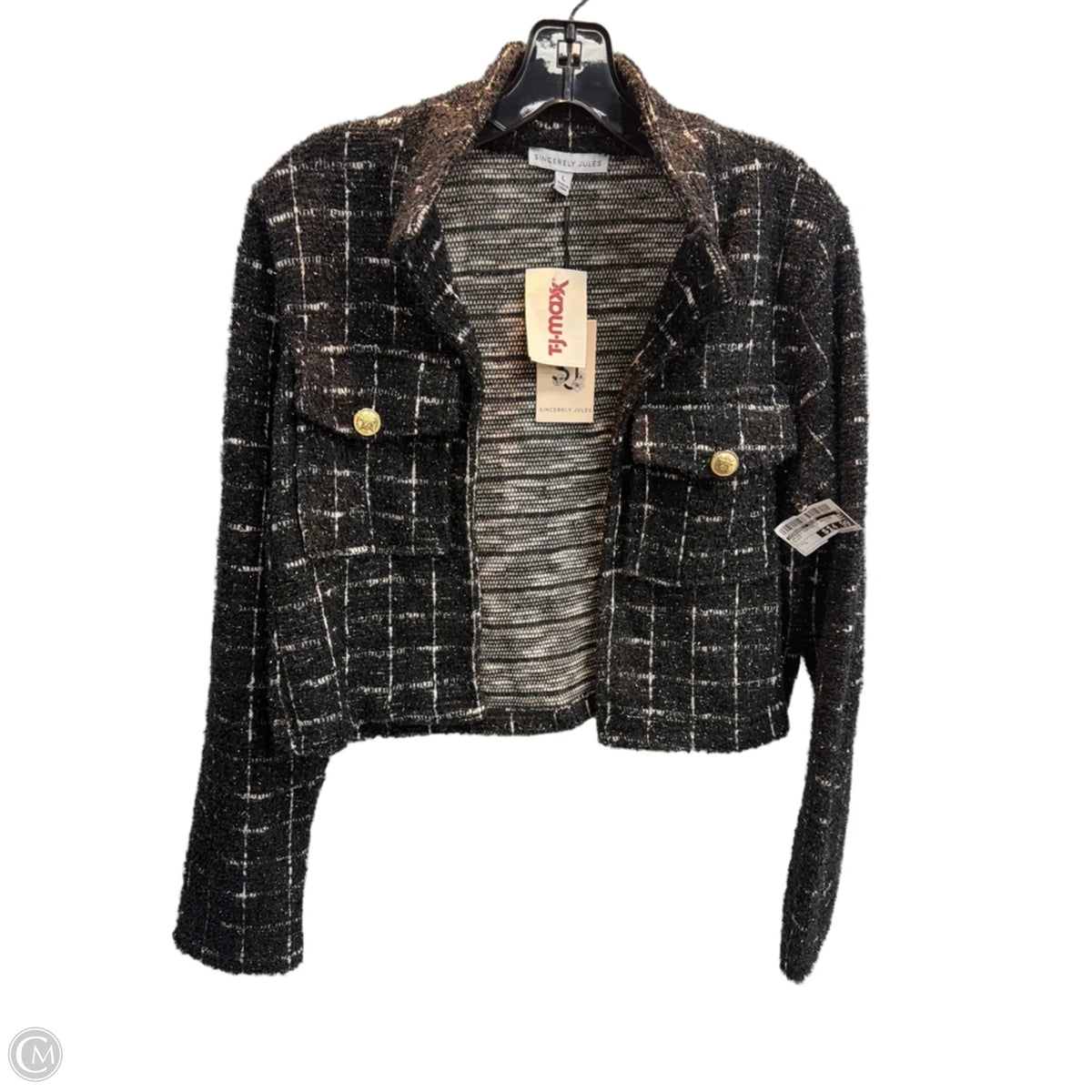 Jacket Puffer & Quilted By Sincerely Jules In Black, Size: L