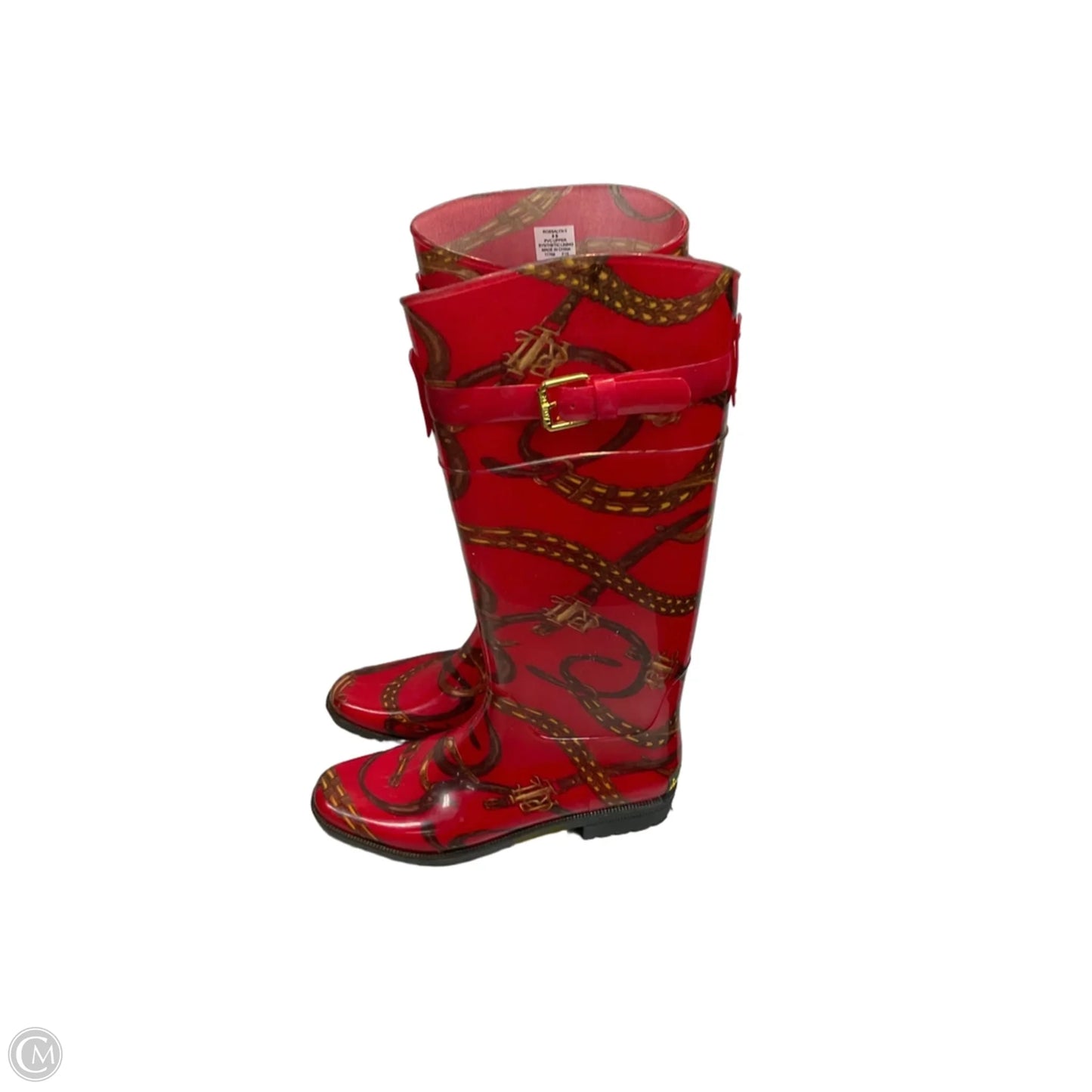Boots Rain By Lauren By Ralph Lauren In Red, Size: 8