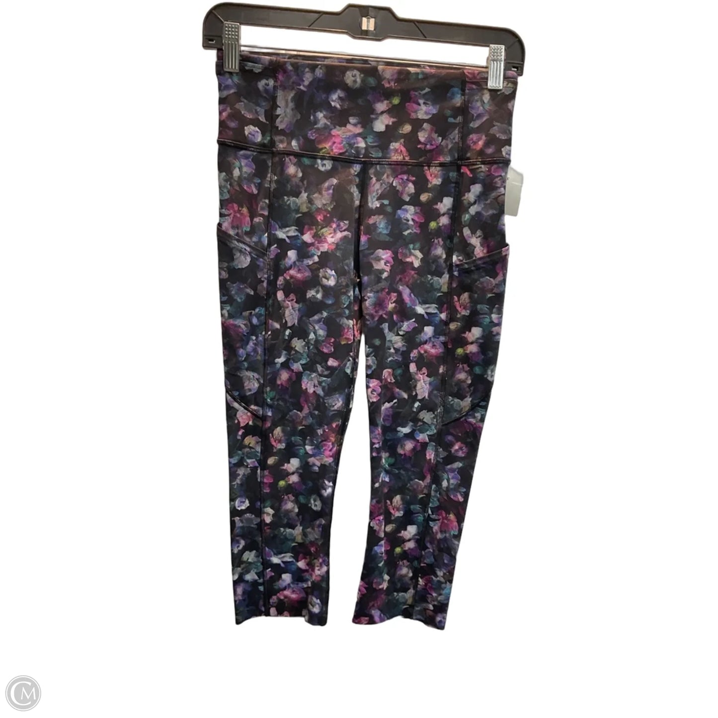 Athletic Capris By Lululemon In Floral Print, Size: S