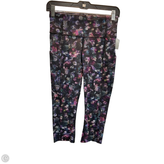 Athletic Capris By Lululemon In Floral Print, Size: S
