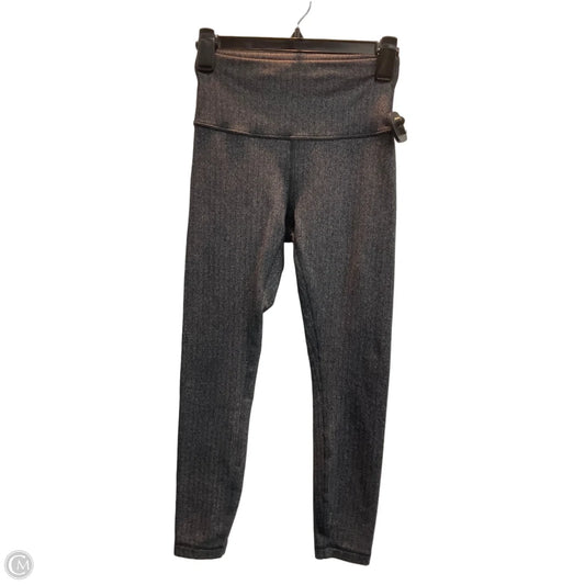 Athletic Leggings By Lululemon In Grey, Size: Xs