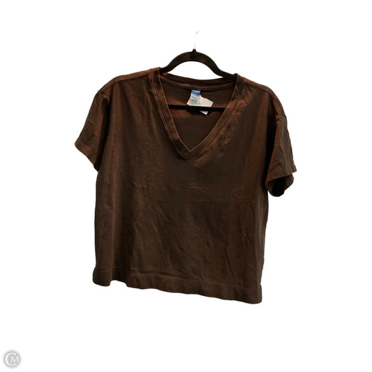 Top Short Sleeve Basic By Old Navy In Brown, Size: S