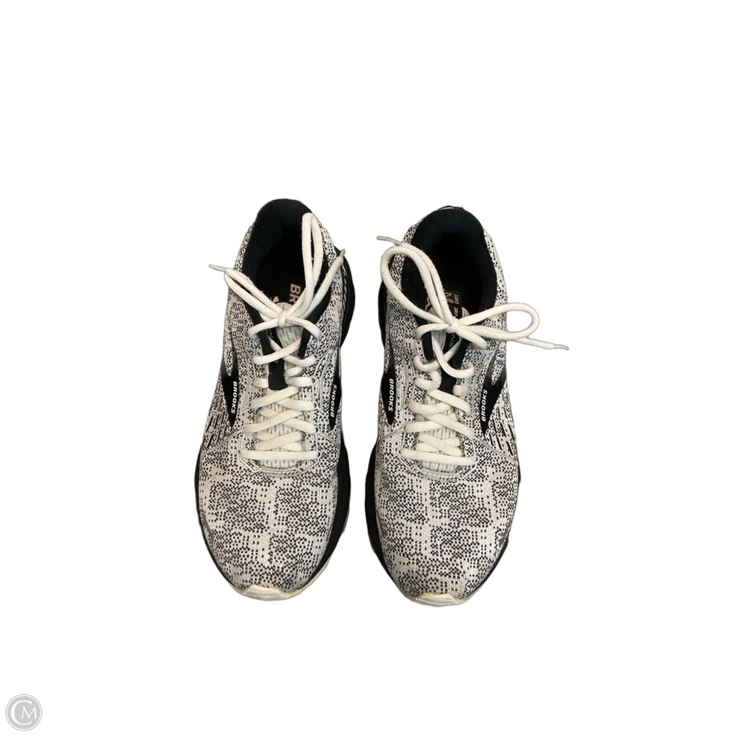 Shoes Athletic By Brooks In Black & White, Size: 10