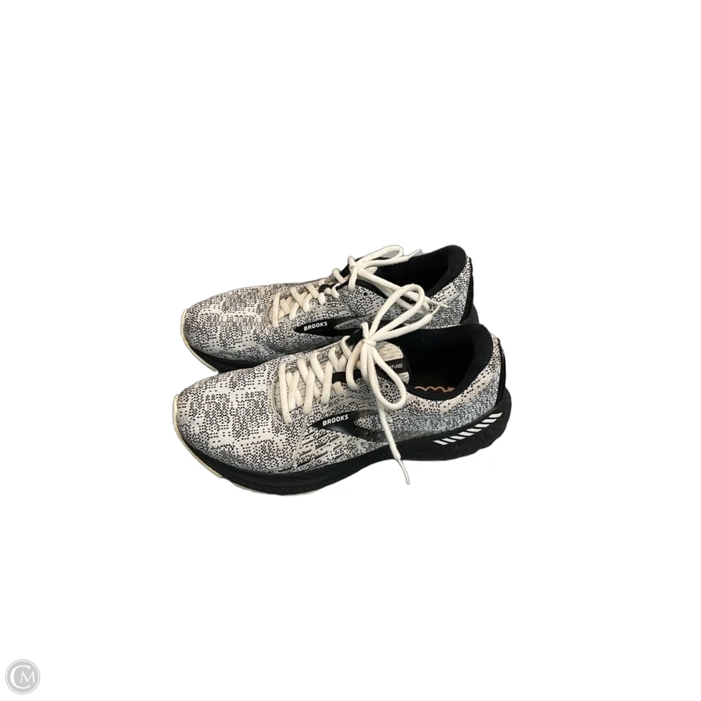 Shoes Athletic By Brooks In Black & White, Size: 10