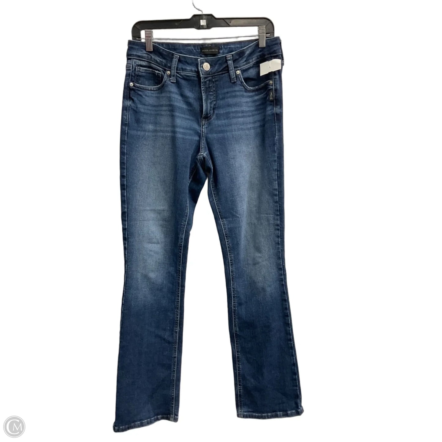 Jeans Boot Cut By Silver In Blue Denim, Size: 8