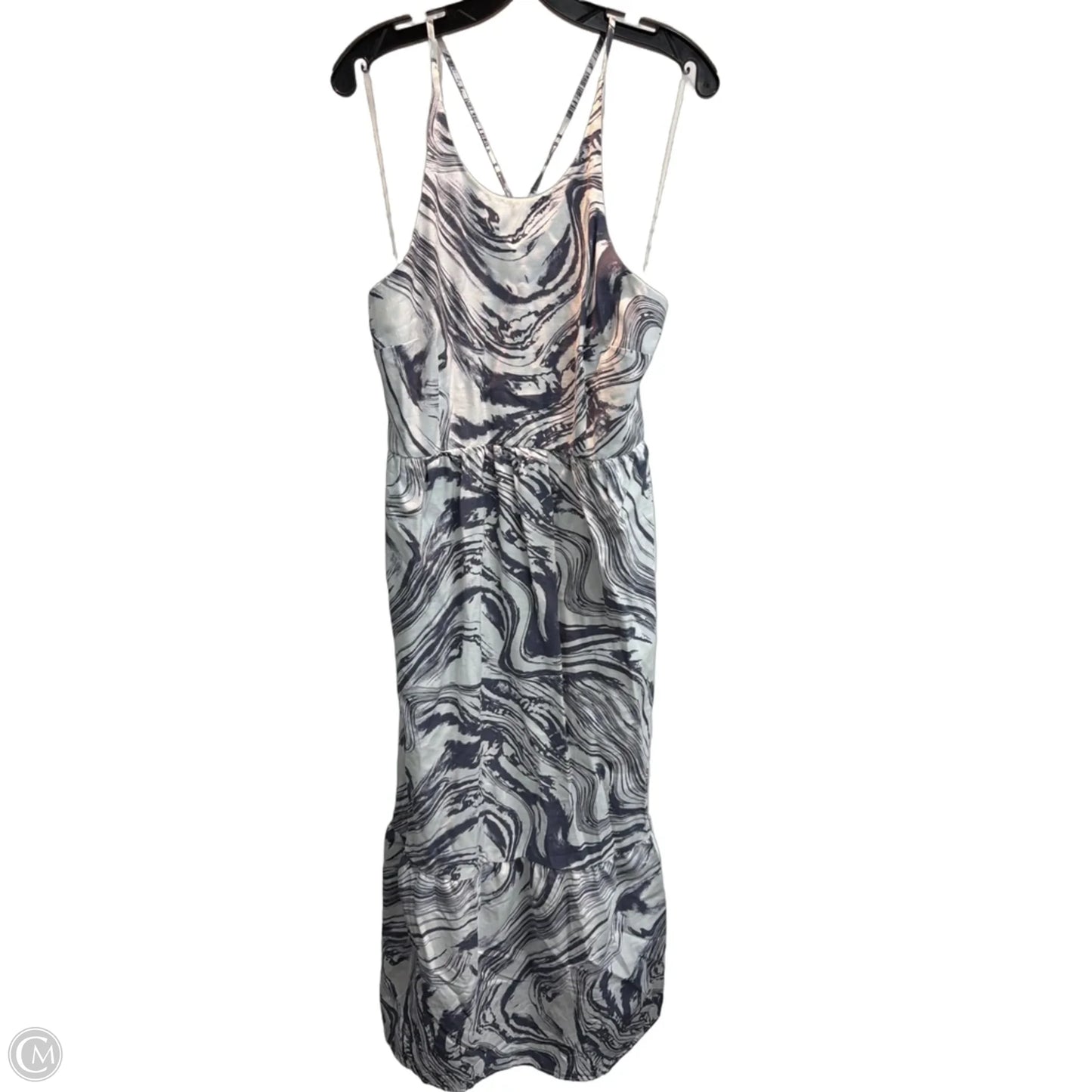 Dress Casual Maxi By A New Day In Grey & White, Size: L
