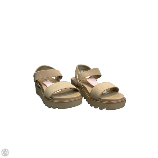 Sandals Heels Platform By Torrid In Tan, Size: 8