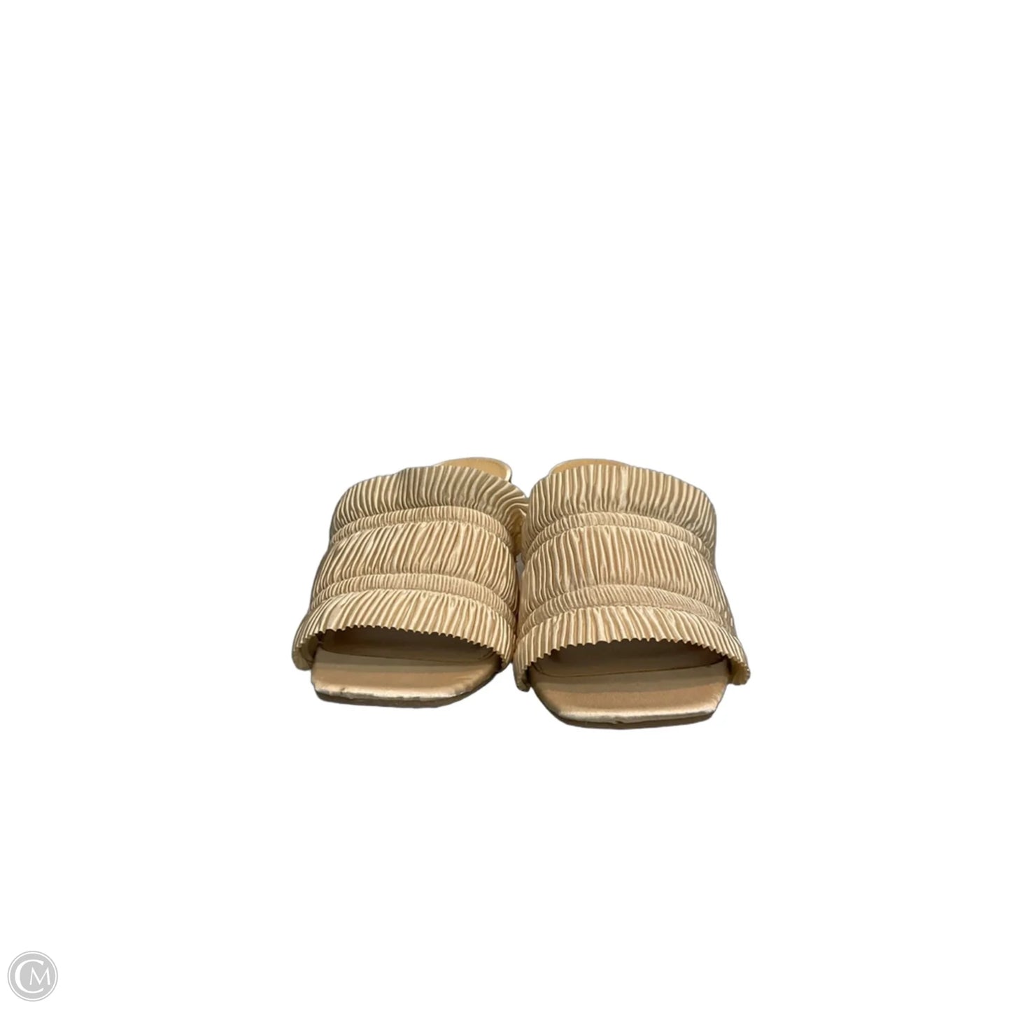 Sandals Heels Block By Lc Lauren Conrad In Cream, Size: 6.5