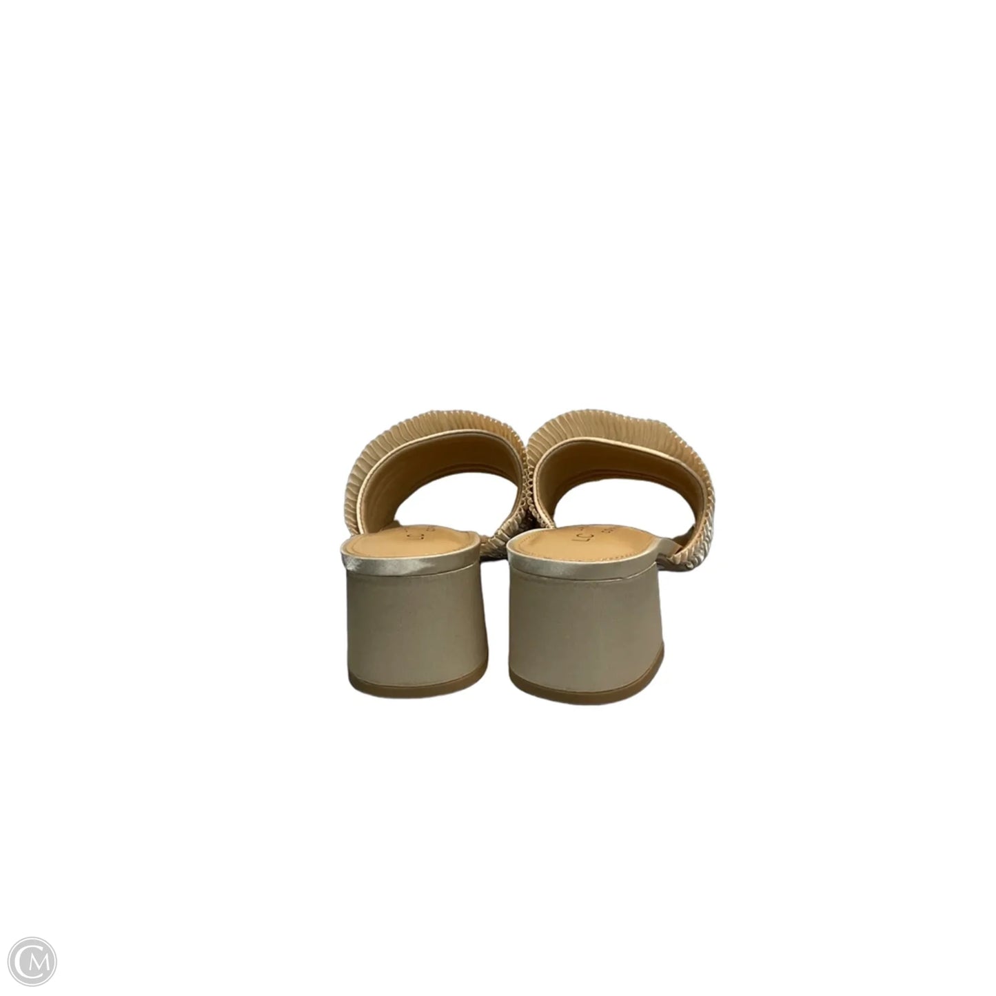 Sandals Heels Block By Lc Lauren Conrad In Cream, Size: 6.5
