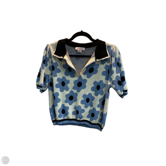 Top Short Sleeve By Nanette By Nanette Lepore In Floral Print, Size: M