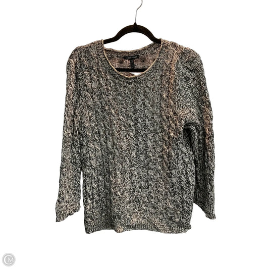 Sweater By Eileen Fisher In Black & White, Size: L