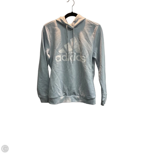 Sweatshirt Hoodie By Adidas In Blue, Size: M