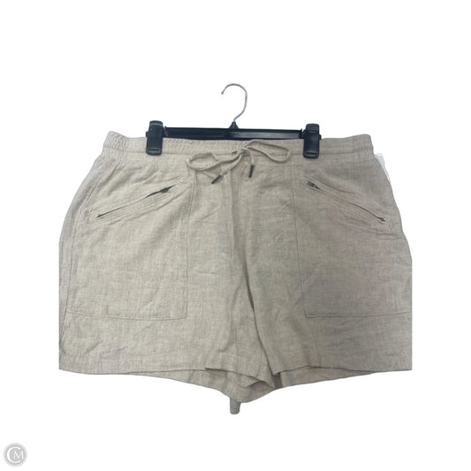 Shorts By Simply Vera In Tan, Size: 16