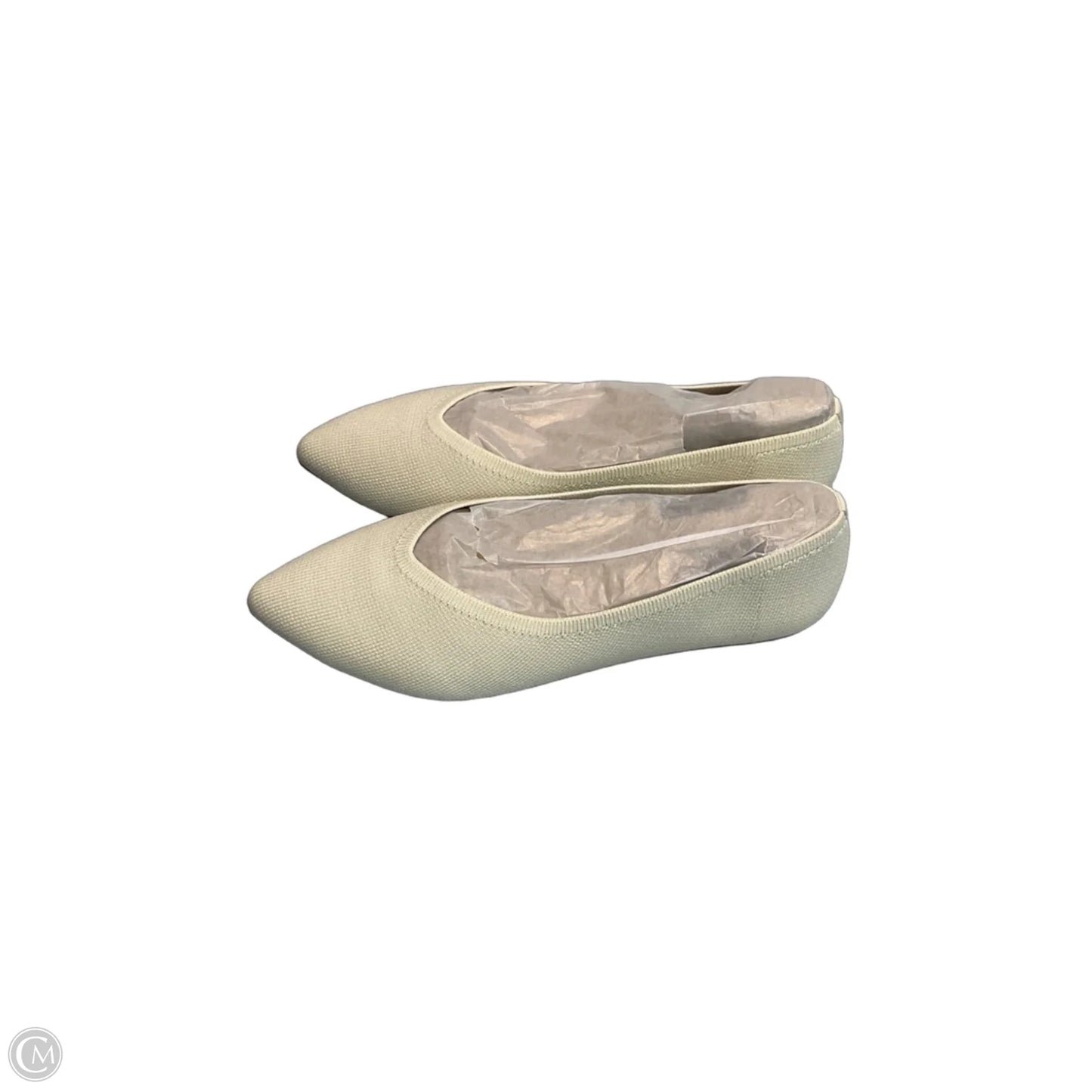 Shoes Flats By Clothes Mentor In Cream, Size: 8.5