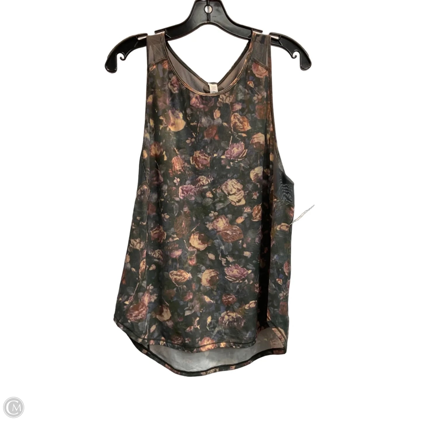Athletic Tank Top By Lululemon In Floral Print, Size: M