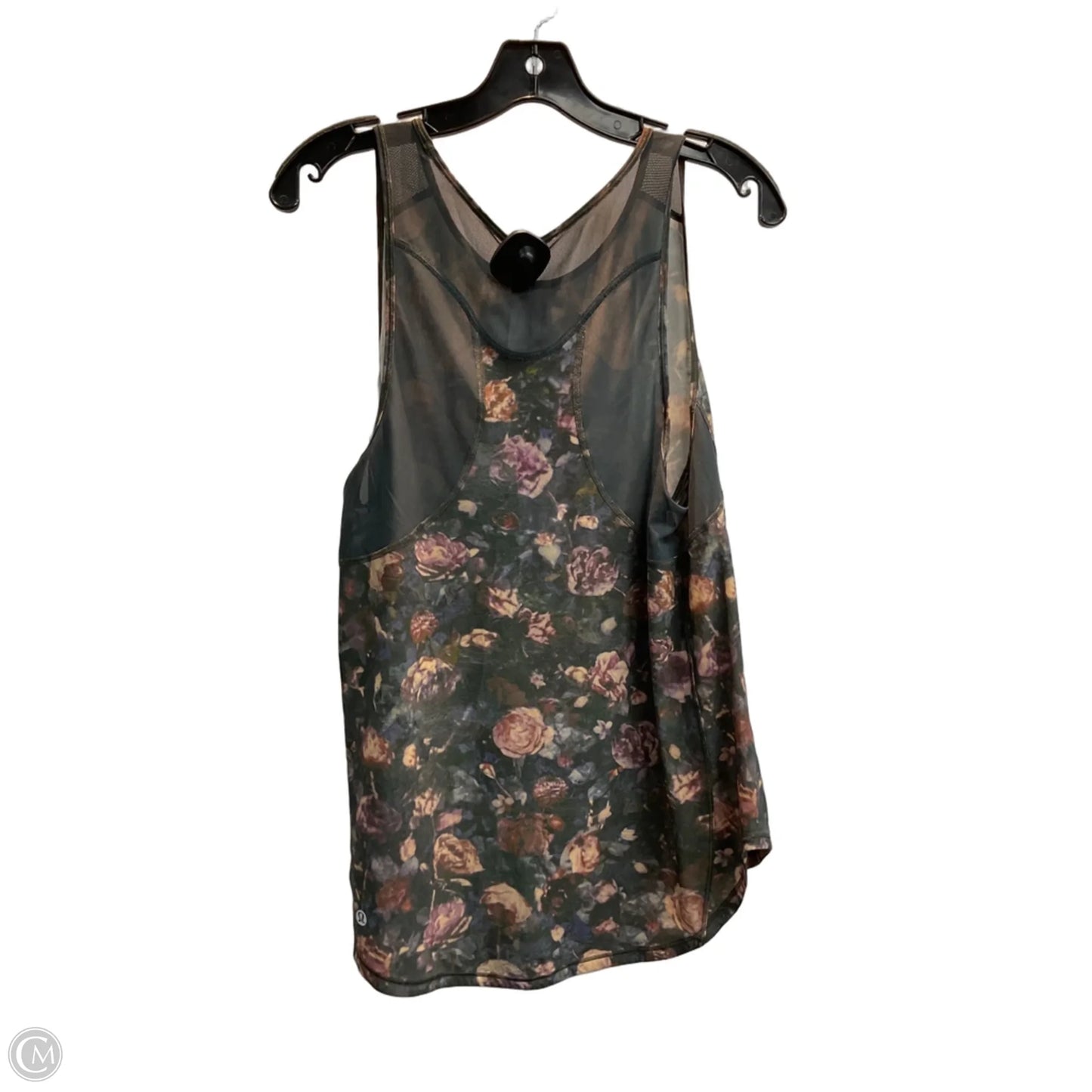Athletic Tank Top By Lululemon In Floral Print, Size: M