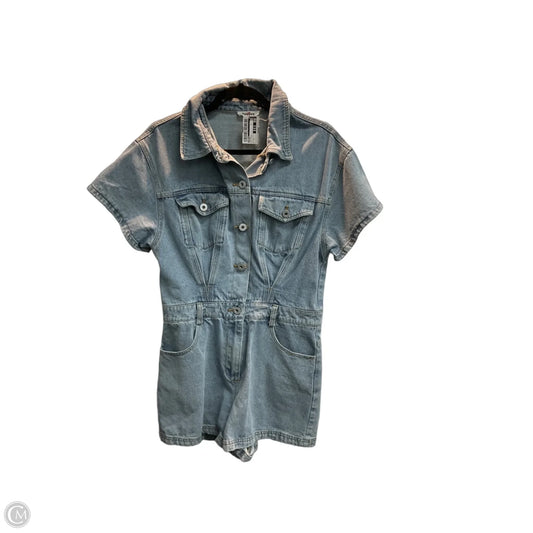 Romper By Geegee In Blue Denim, Size: S