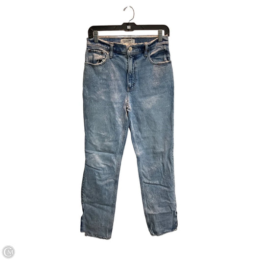 Jeans Straight By Abercrombie And Fitch In Blue Denim, Size: 4p