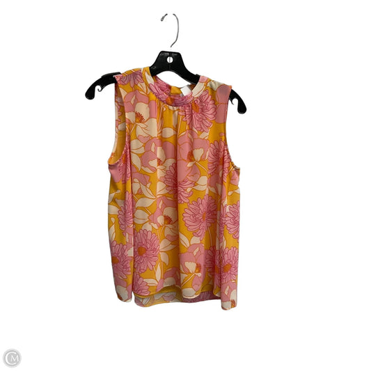 Top Sleeveless By Dr2 In Floral Print, Size: S