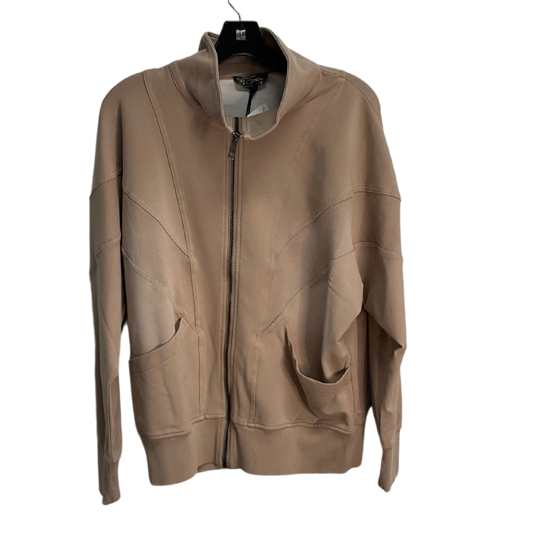 Athletic Jacket By Clothes Mentor In Tan, Size: S