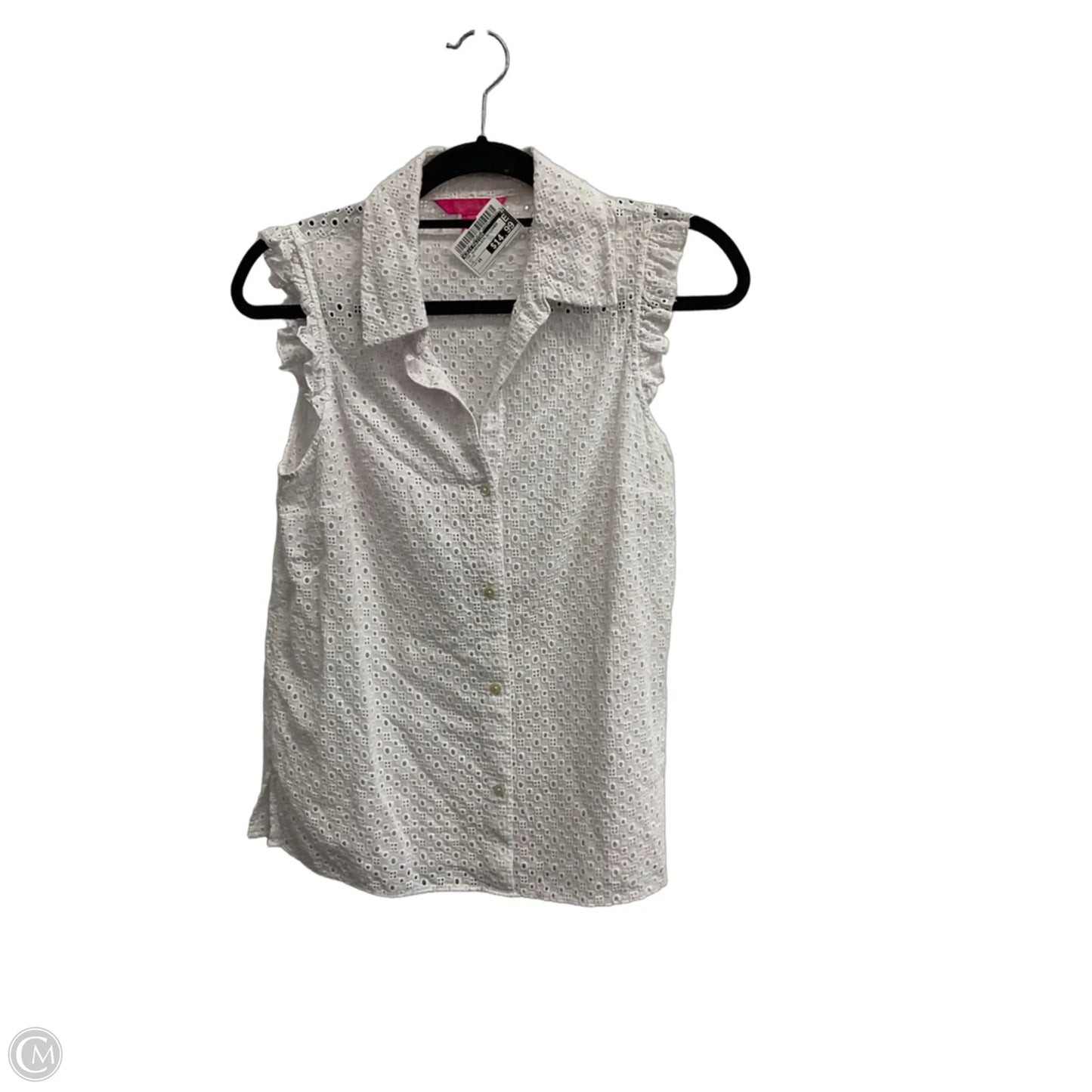 Top Sleeveless Designer By Lilly Pulitzer In White, Size: Xs