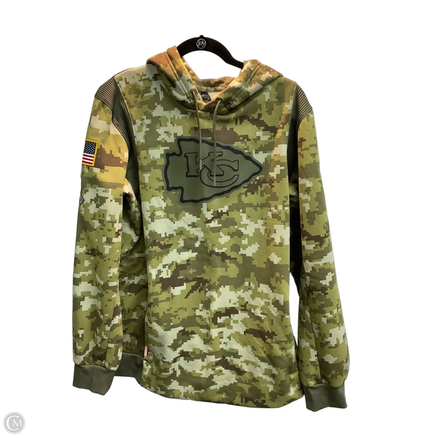 Sweatshirt Hoodie By Nfl In Camouflage Print, Size: L