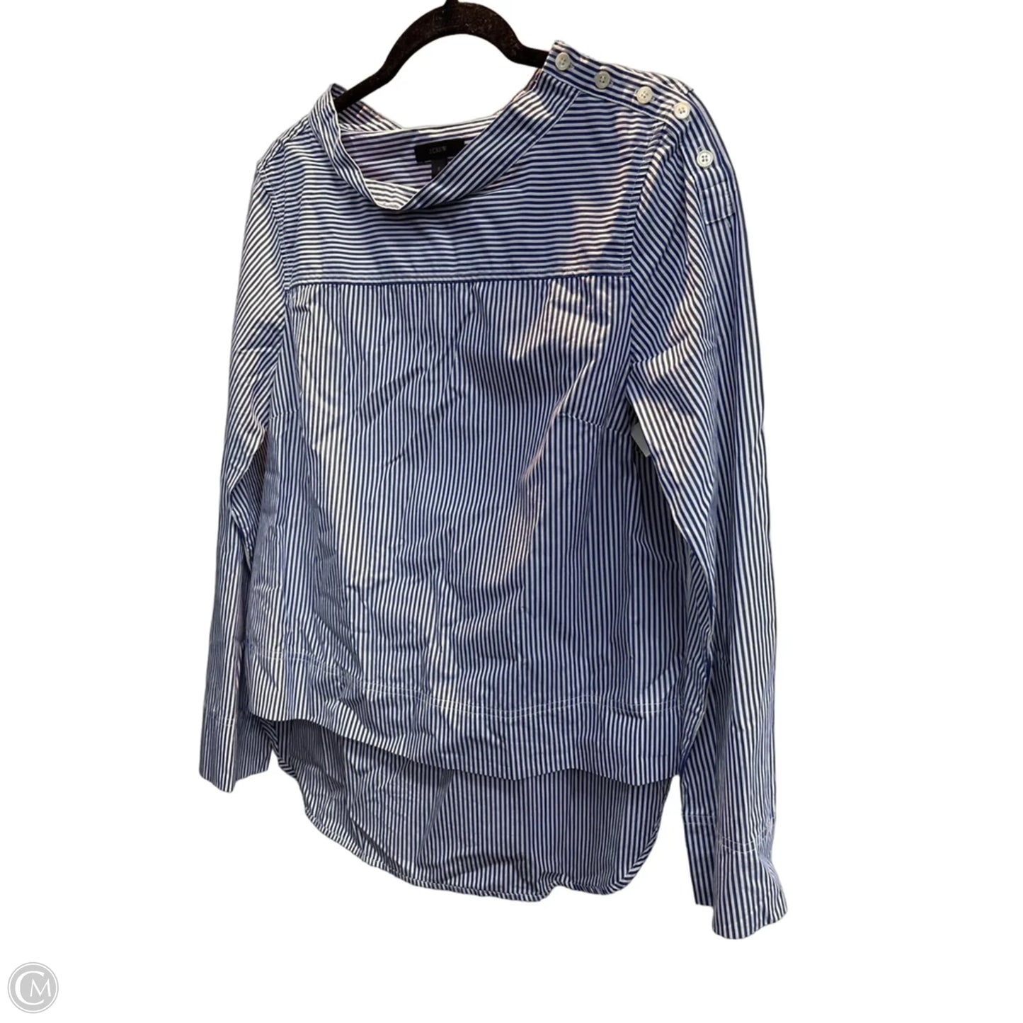 Blouse 3/4 Sleeve By J. Crew In Striped Pattern, Size: S