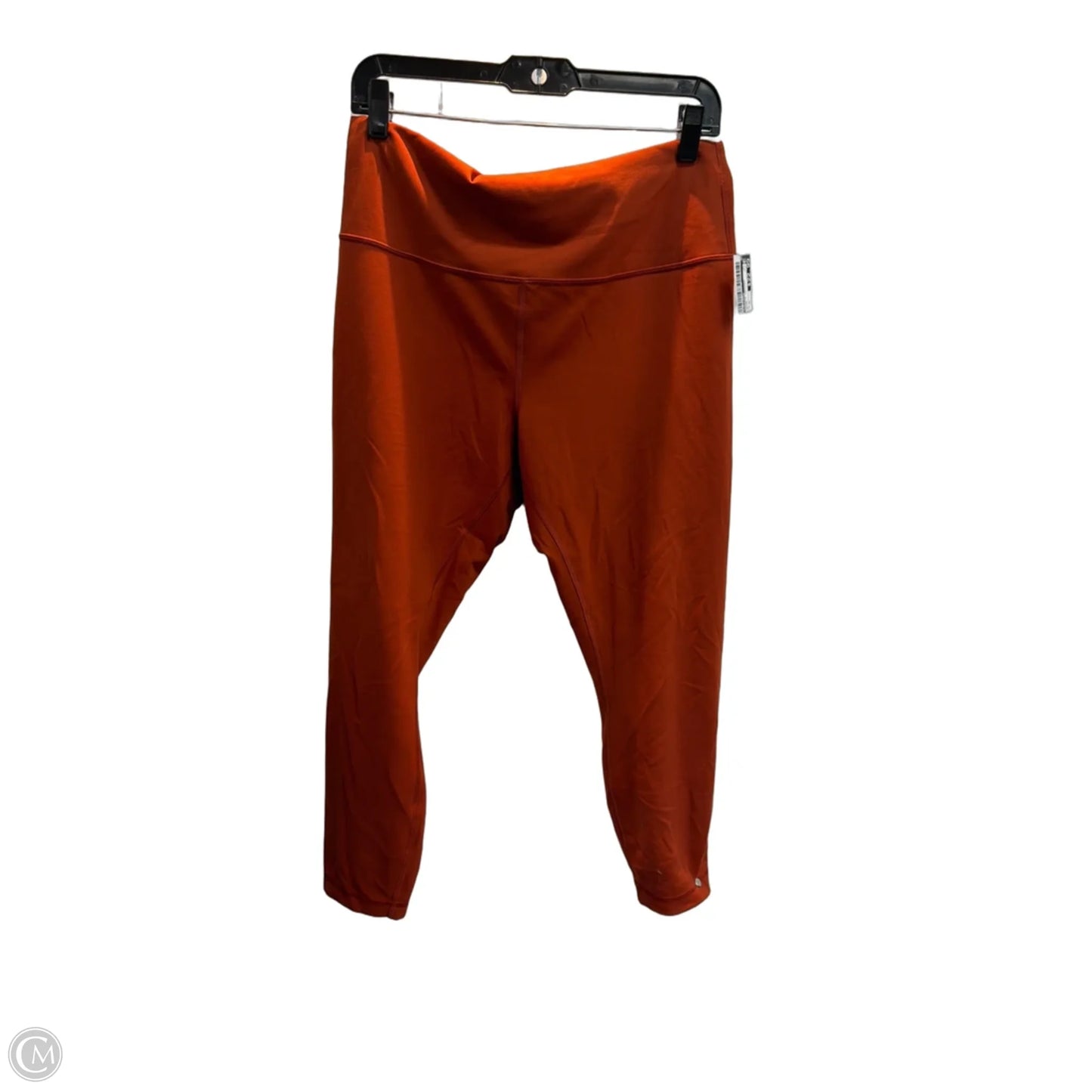 Athletic Leggings By Lululemon In Orange, Size: Xl