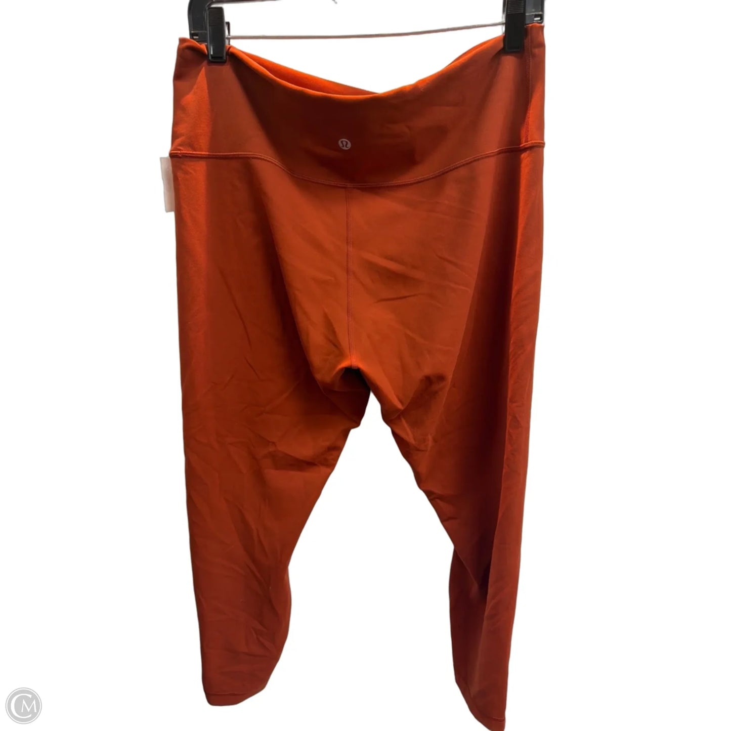 Athletic Leggings By Lululemon In Orange, Size: Xl