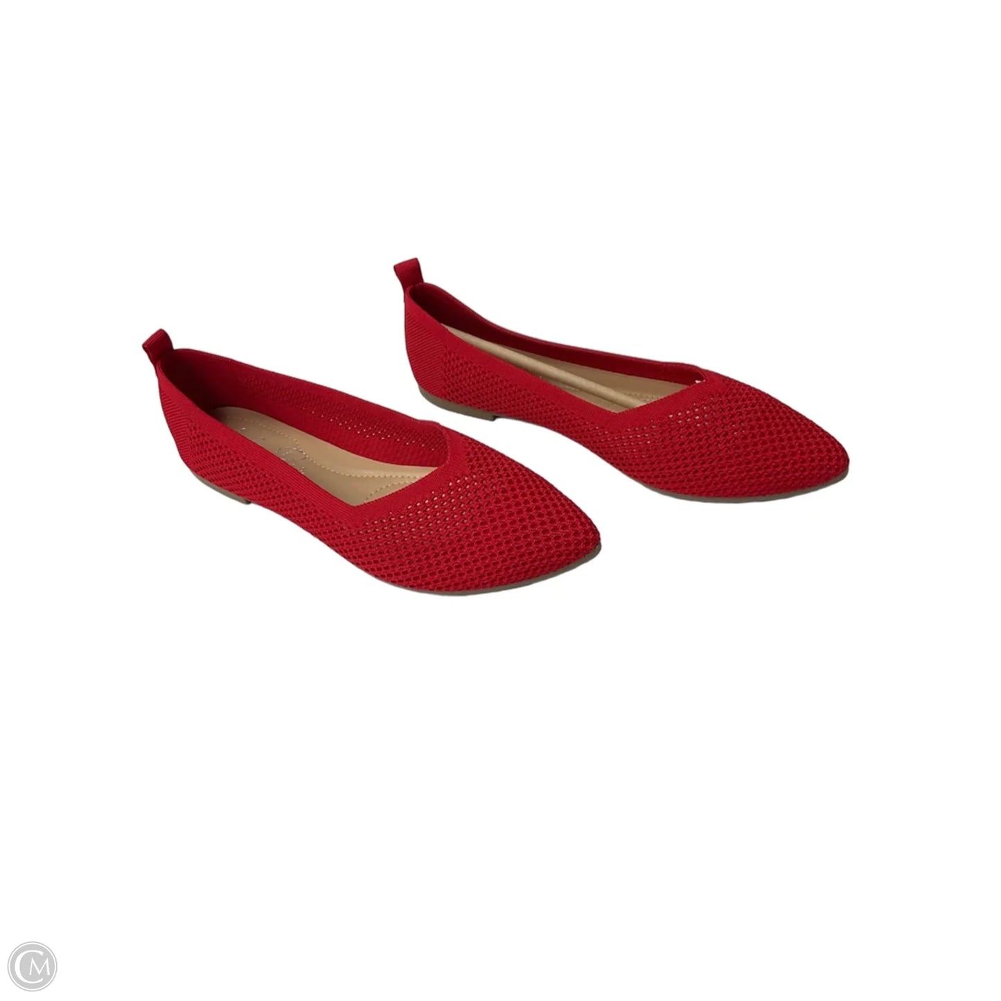 Shoes Flats By Clothes Mentor In Red, Size: 9.5