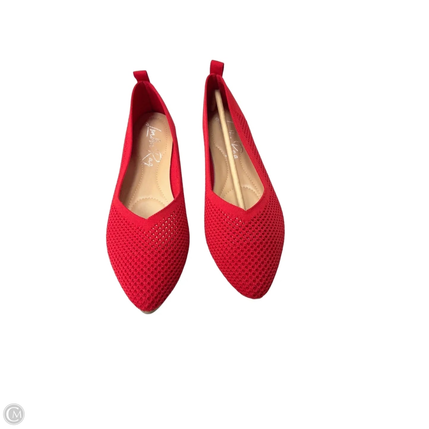 Shoes Flats By Clothes Mentor In Red, Size: 9.5