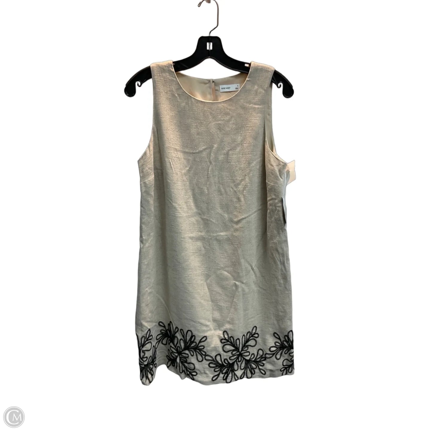 Dress Work By Nine West In Tan, Size: S