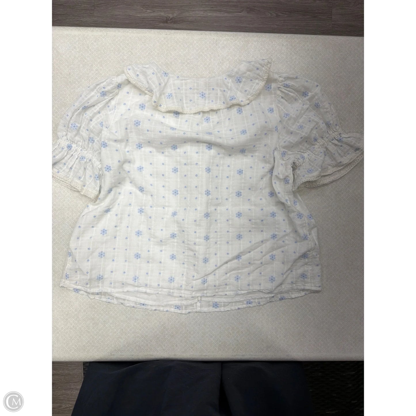 Blouse Short Sleeve By Lc Lauren Conrad In White, Size: Lp