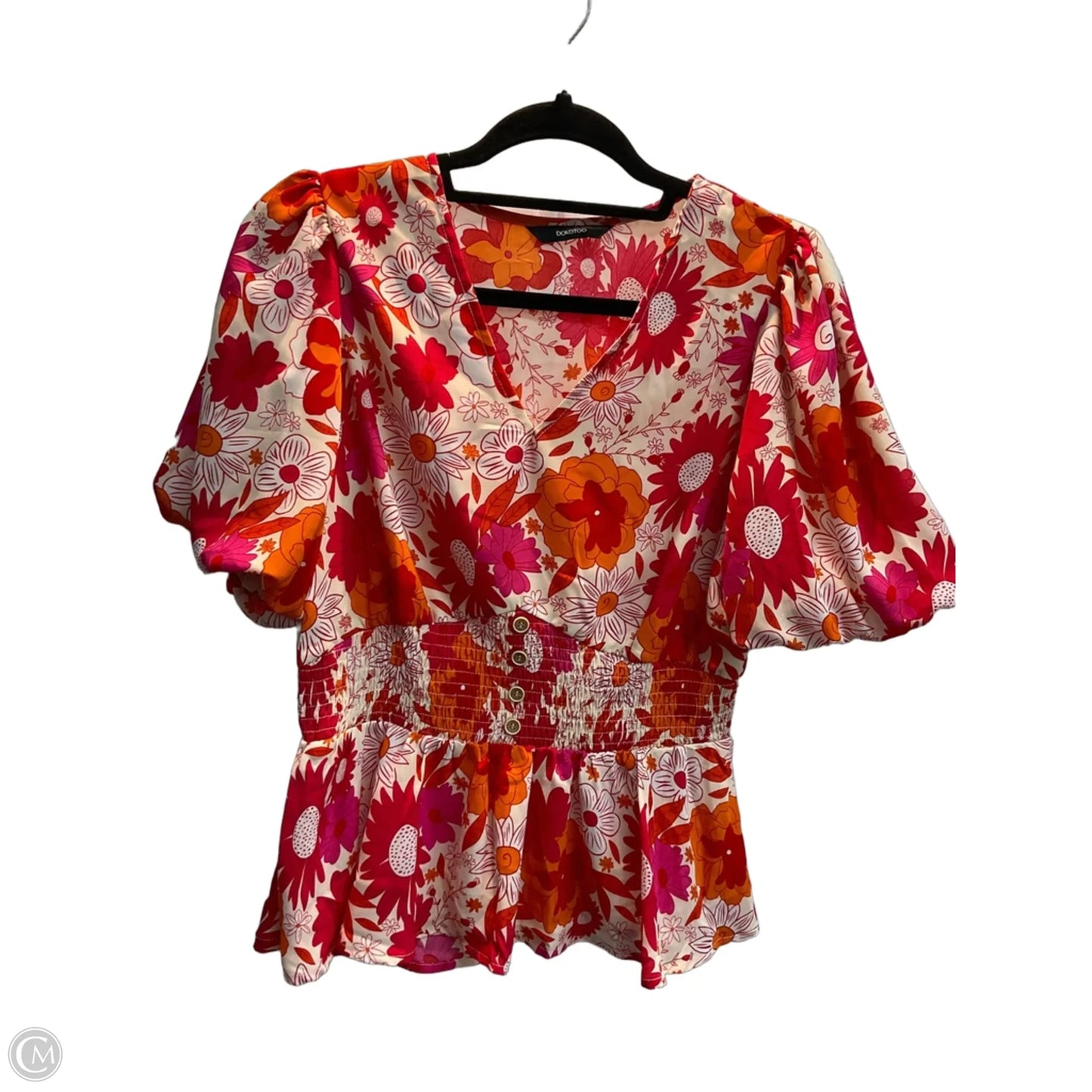 Top Short Sleeve By Dokotoo In Floral Print, Size: S