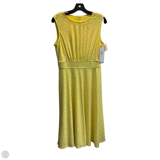 Dress Work By London Times In Yellow, Size: M
