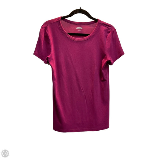 Top Short Sleeve Basic By Old Navy In Pink, Size: M