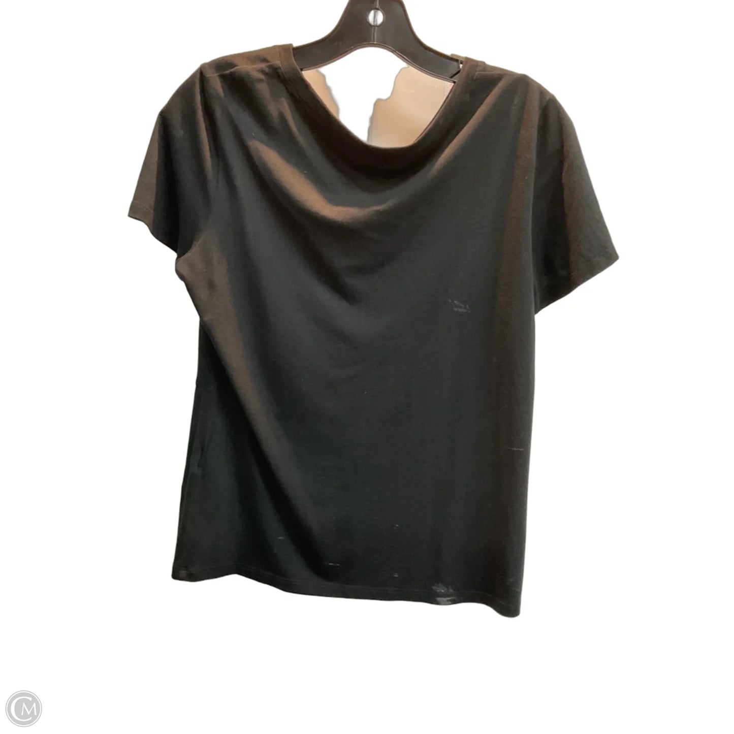 Top Short Sleeve By Banana Republic In Black, Size: S