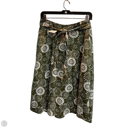 Skirt Midi By Loft In Green, Size: 6