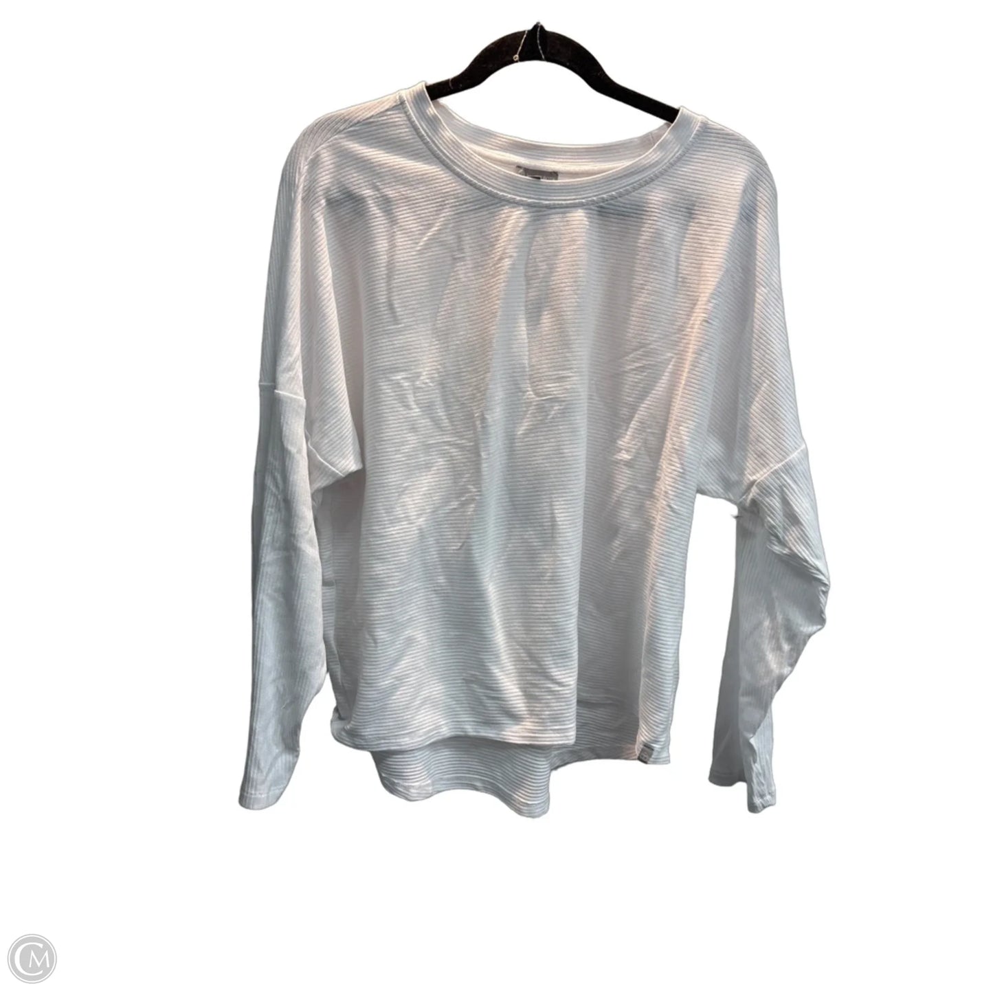 Top Long Sleeve Basic By Talbots In White, Size: L