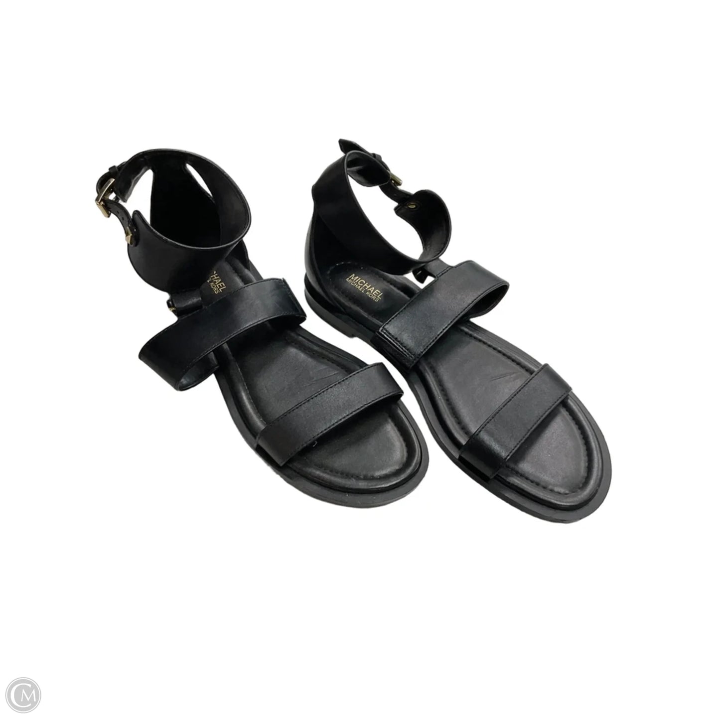 Sandals Flats By Michael By Michael Kors In Black, Size: 10