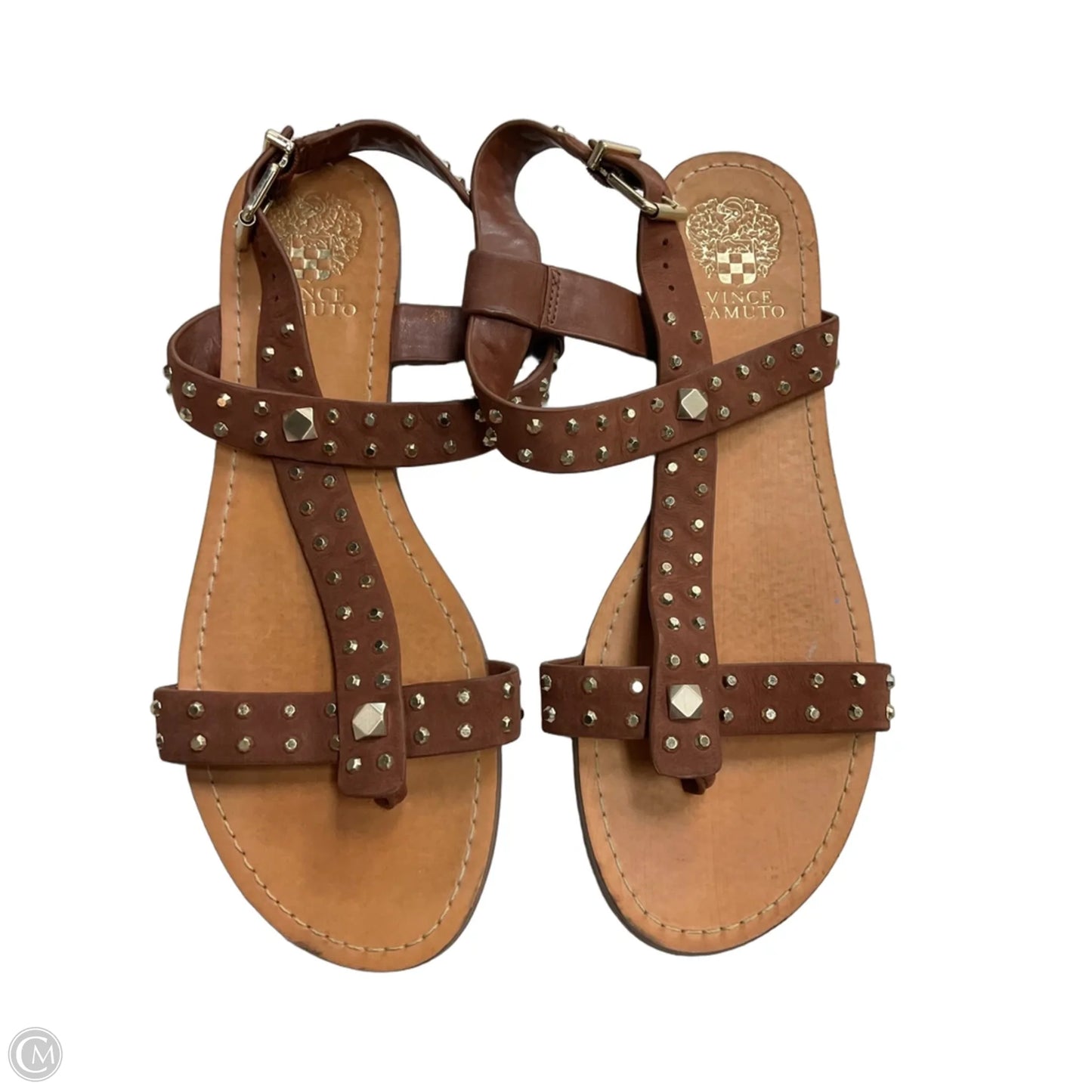 Sandals Flats By Vince Camuto In Brown, Size: 10