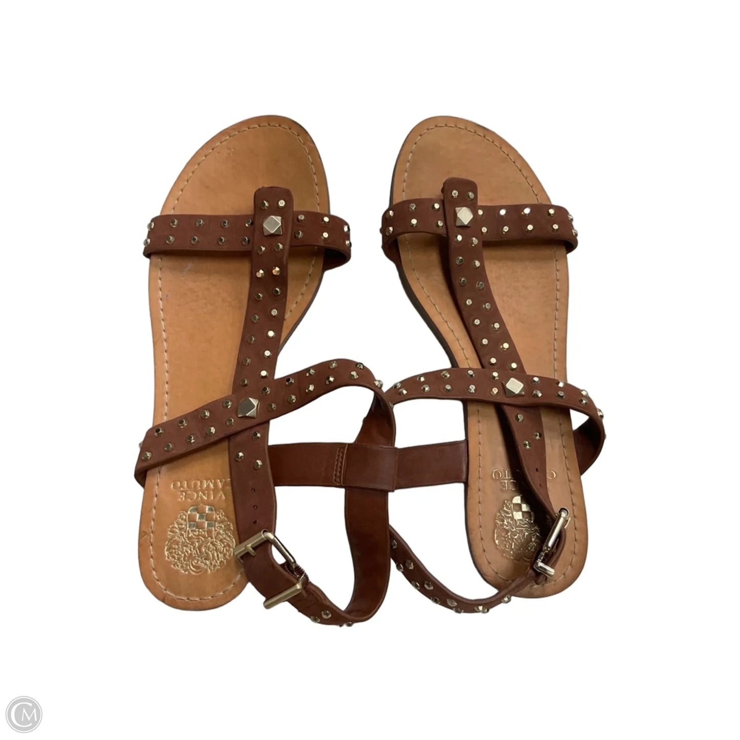 Sandals Flats By Vince Camuto In Brown, Size: 10