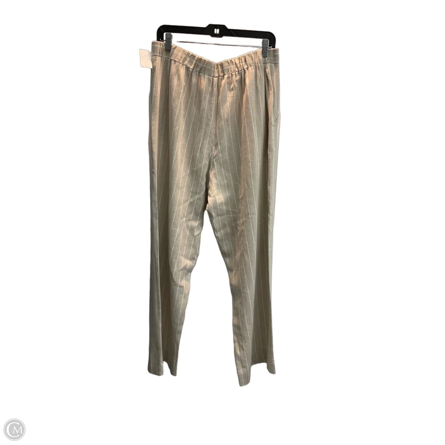 Pants Linen By H For Halston In Striped Pattern, Size: 12