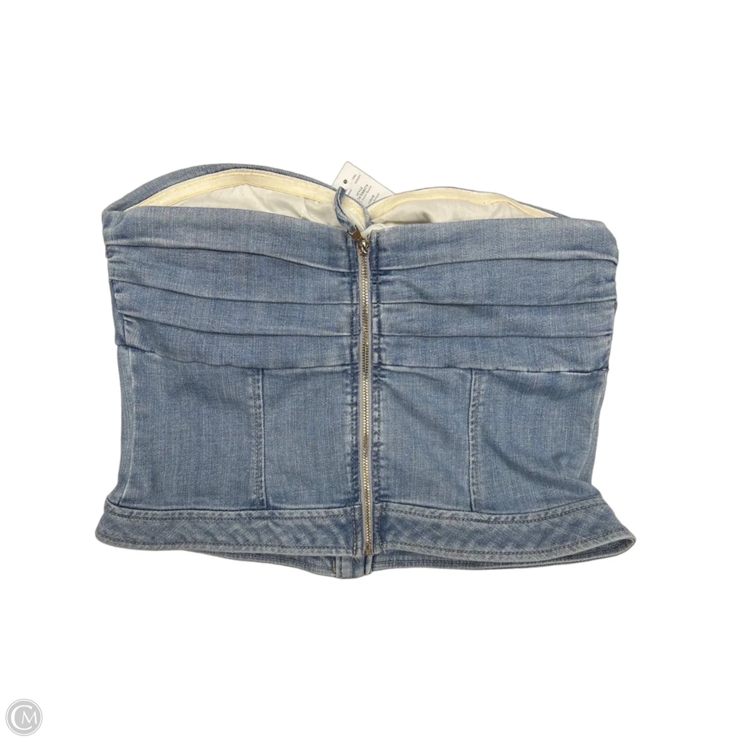 Top Sleeveless By White House Black Market In Blue Denim, Size: M
