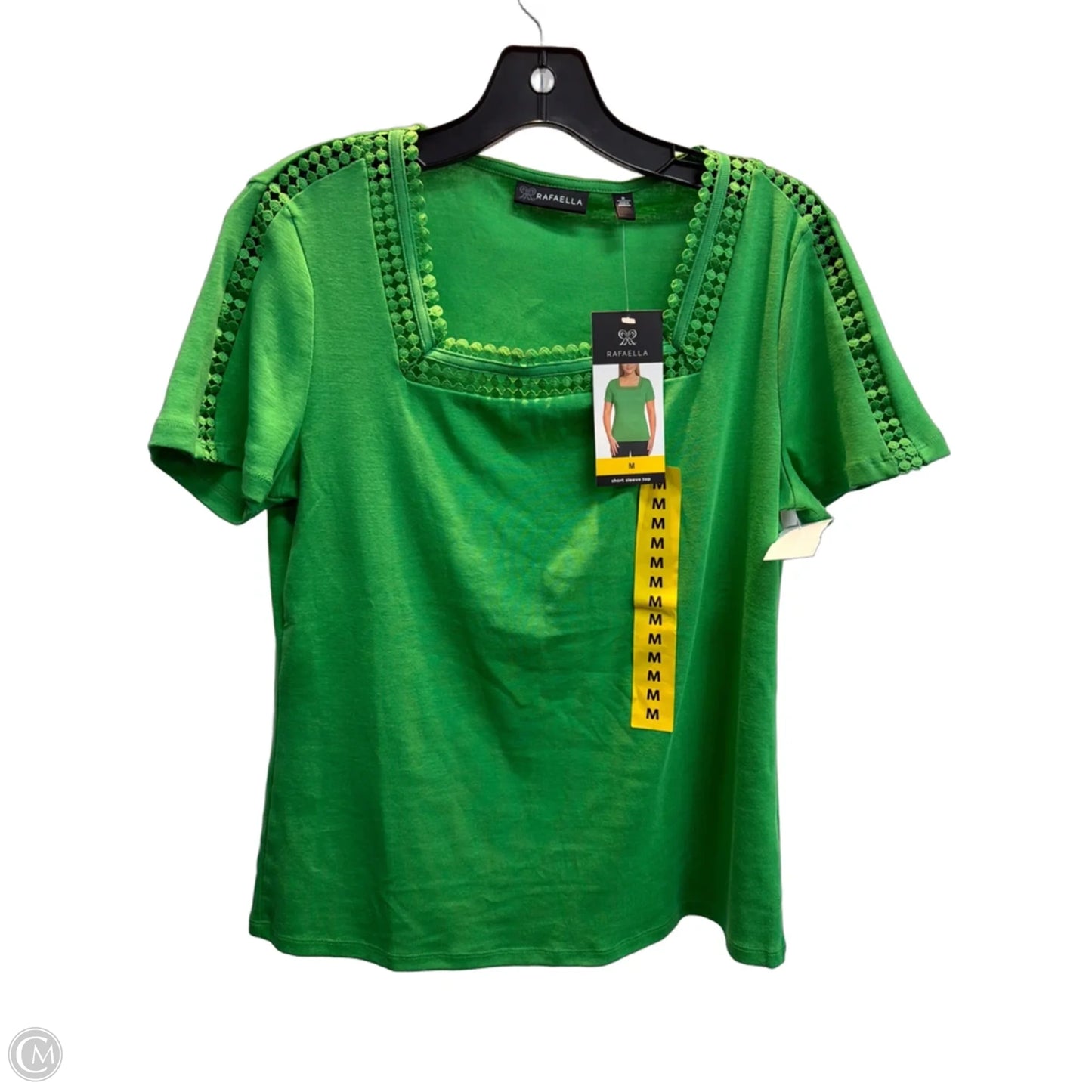 Top Short Sleeve By Rafaella In Green, Size: M